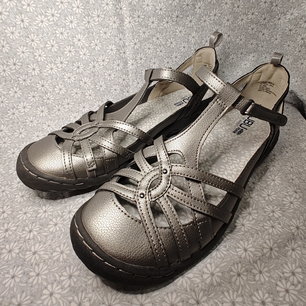 Stylish JBU by Jambu Gunmetal Dove Mary Jane Women's Shoes Size 10M. EUC